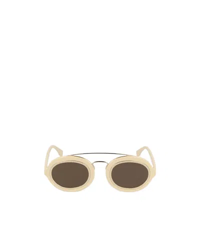 FENDI FENDI EYEWEAR OVAL FRAME SUNGLASSES