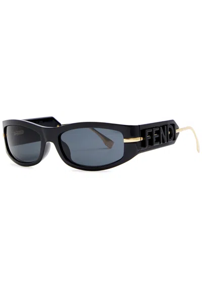 FENDI FENDI FENDIGRAPHY RECTANGLE-FRAME SUNGLASSES