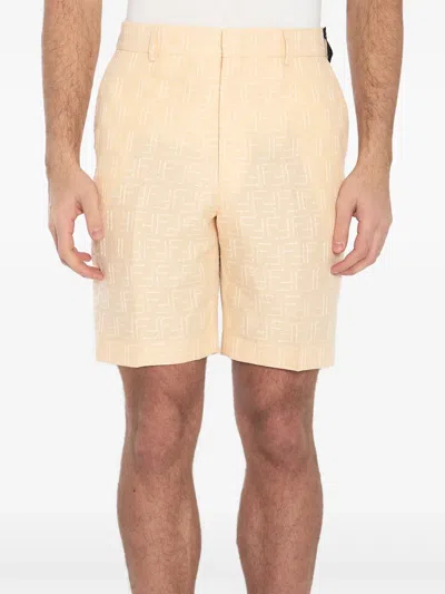 FENDI FF-JACQUARD BERMUDA SHORTS