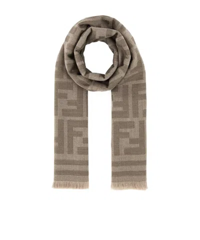 FENDI FENDI FF JACQUARD SCARF