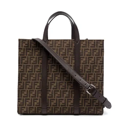 FENDI FENDI FF JACQUARD SHOPPER TOTE BAG