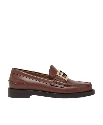 FENDI FENDI BAGUETTE SLIP-ON LOAFERS