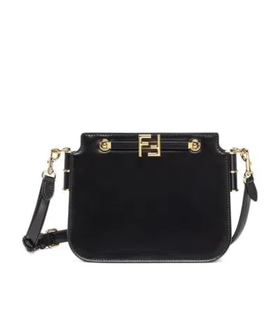 FENDI BLACK LEATHER BAG