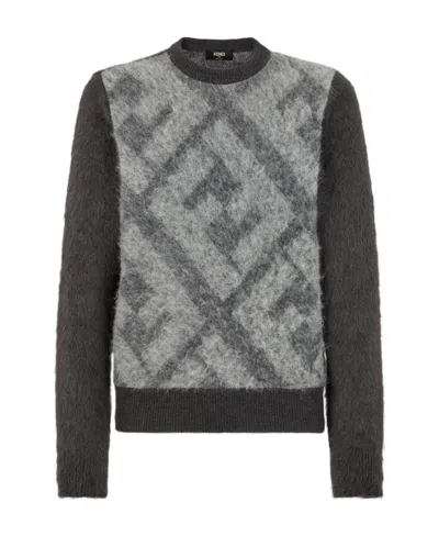 FENDI FENDI CREWNECK KNITTED SWEATER