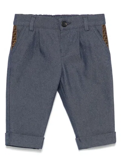 FENDI FF-MOTIF TROUSERS