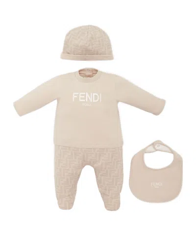 FENDI FENDI KIDS LOGO PRINTED BABY SET