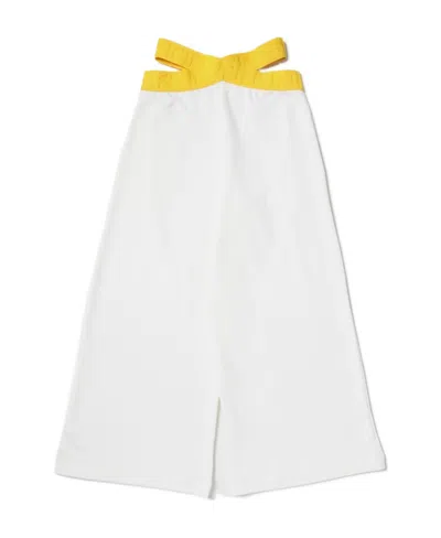 FENDI FENDI KIDS WIDE LEG TERRY PANTS