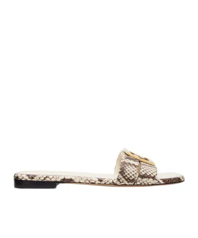 FENDI FENDI FFOLD PRINTED SLIP-ON SLIDES