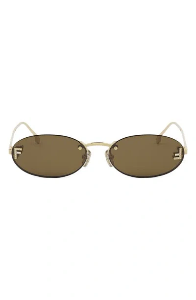 FENDI 'FENDI FIRST 54MM OVAL SUNGLASSES