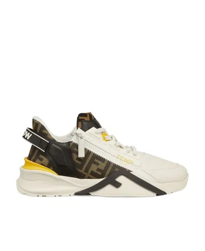 FENDI FENDI FLOW COLOR-BLOCK LOW-TOP SNEAKERS