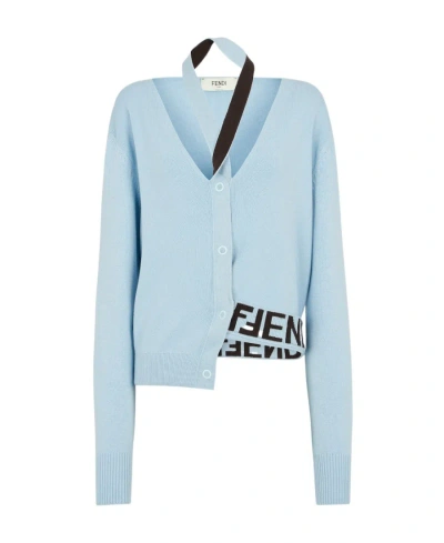 FENDI FENDI CUT OUT DETAILED CARDIGAN