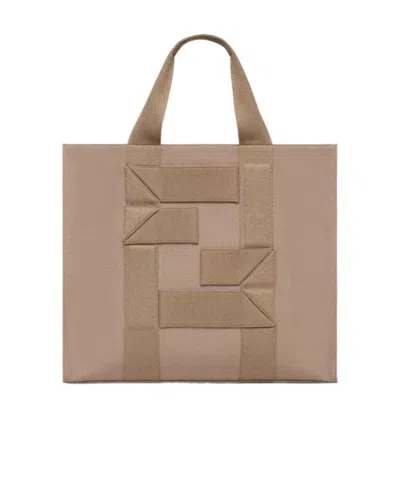 FENDI WHITE CANVAS BAG