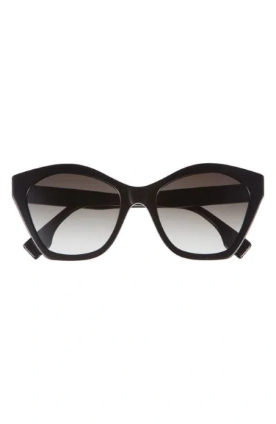 FENDI FENDI LETTERING 52MM SQUARE SUNGLASSES