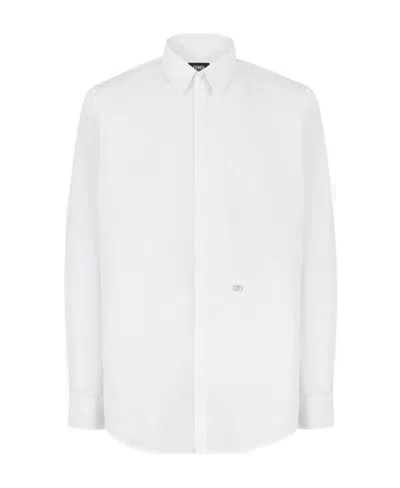 FENDI WHITE COTTON SHIRT