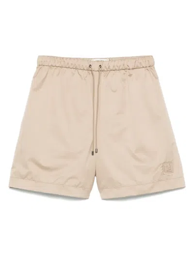 FENDI LOGO-PATCH SHORTS