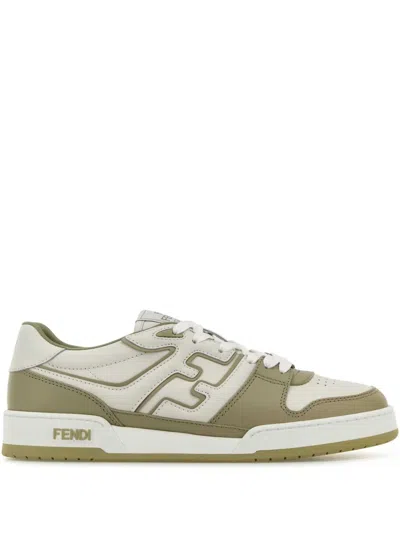 FENDI MATCH LOGO-PATCH SNEAKERS