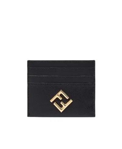 FENDI FENDI FF LOGO PLAQUE CARD CASE