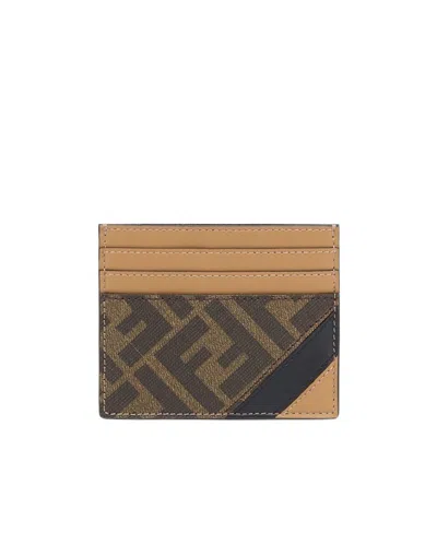 FENDI FENDI FF MONOGRAM PRINTED CARDHOLDER
