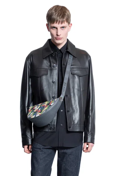 FENDI BLOUSON IN PELLE NAPPA