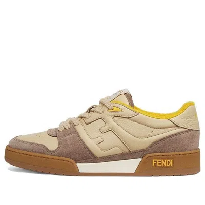 FENDI FENDI Match Low Top Suede 'Yellow Beige'