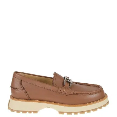 FENDI FENDI O'LOCK SLIP-ON LEATHER LOAFERS