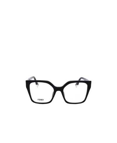 FENDI FENDI EYEWEAR SQUARE FRAME GLASSES