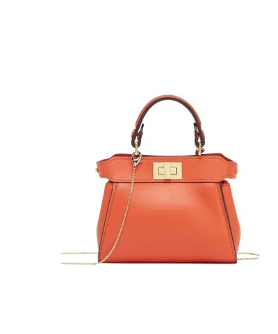 FENDI FENDI NANO PEEKABOO MINI TOTE BAG