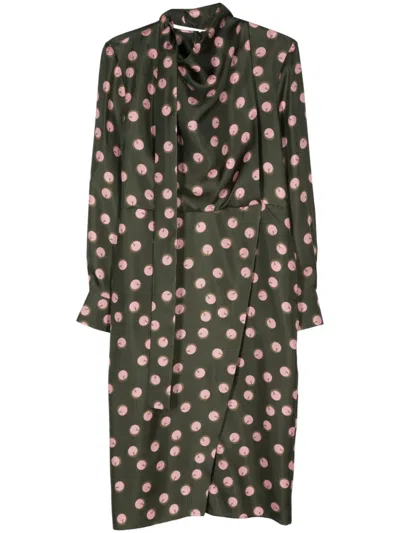 FENDI PRINTED SILK DRESS