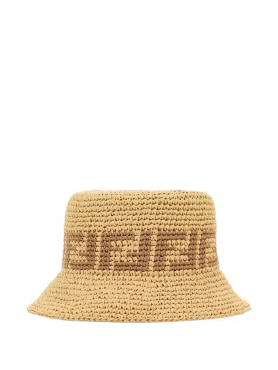 FENDI RAFFIA BUCKET HAT