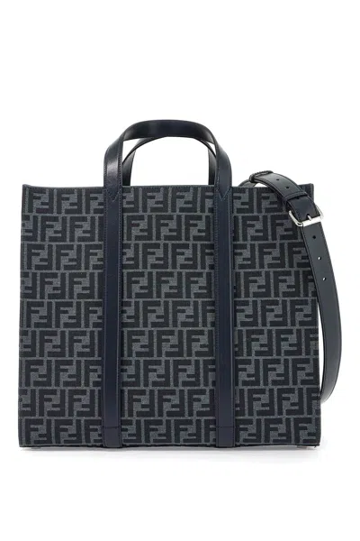 FENDI RECYCLED FF JACQUARD FABRIC TOTE BAG