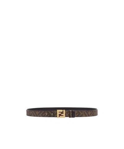 FENDI FENDI SQUARED FF REVERSIBLE BELT