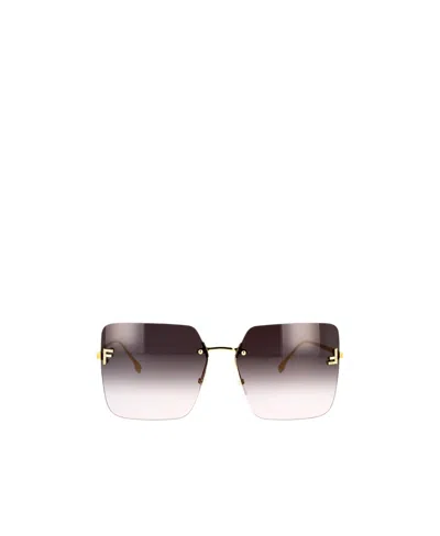 FENDI FENDI EYEWEAR SQUARE FRAMELESS SUNGLASSES