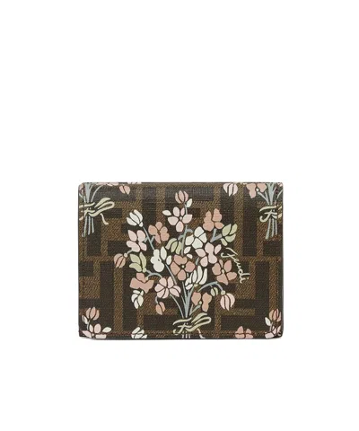FENDI FENDI FLORAL PRINT WALLET