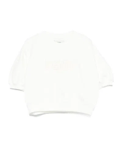 FENDI EMBROIDERED-LOGO SWEATSHIRT