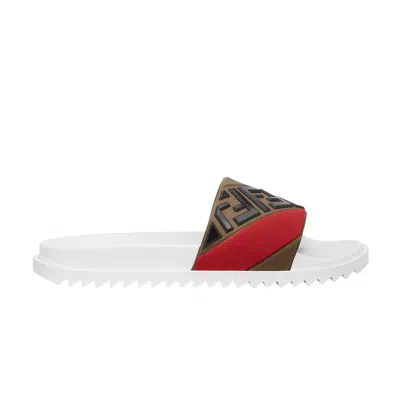 FENDI FENDI RUBBER FUSSBETTS SLIDES 'MULTI'