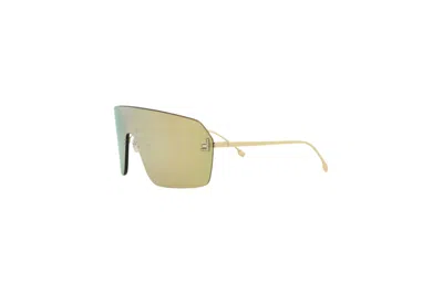 FENDI FENDI SHIELD SUNGLASSES GOLD GOLD GOLD (FE4121US-00-30L)
