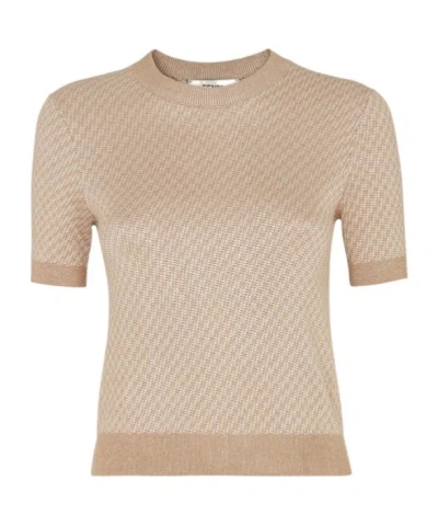 FENDI FENDI SHORT SLEEVED CREWNECK KNITTED JUMPER