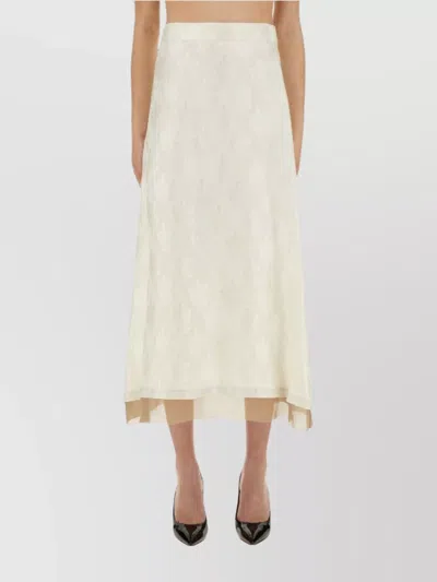 FENDI SILK A-LINE SKIRT