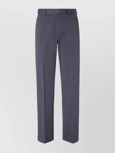 FENDI TAILORED PANTS WITH FRONT CREASE AND BELT LOOPS