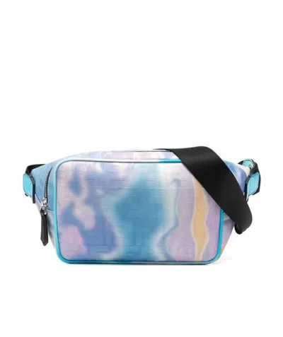 FENDI FENDI TIE-DYE MONOGRAM ZIPPED BELT BAG