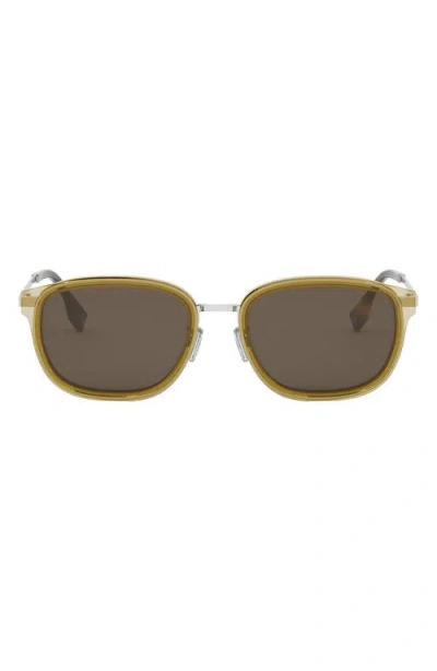 FENDI FENDI TRAVEL 55MM OVAL SUNGLASSES