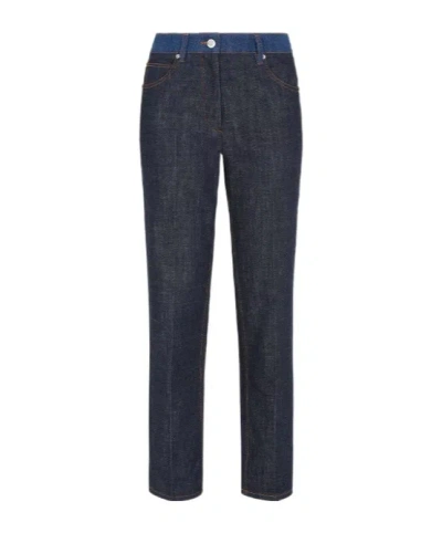 FENDI FENDI FF LOGO SLIM-FIT JEANS