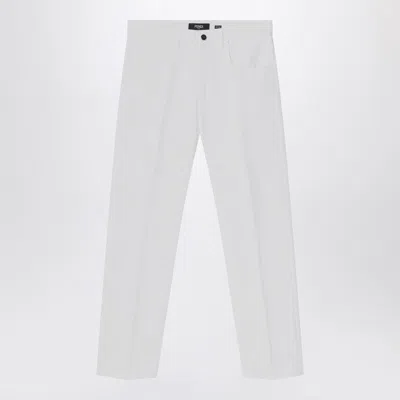 FENDI FENDI WHITE STRAIGHT JEANS MEN