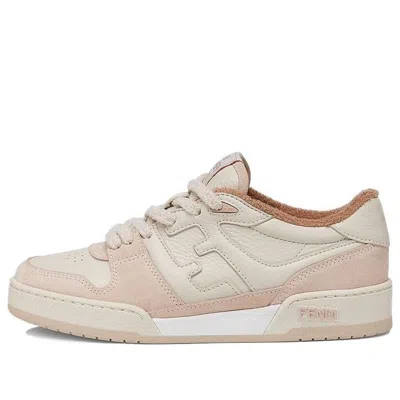 FENDI (WMNS) FENDI Match Low Top Suede 'Pink Beige'
