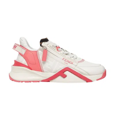 FENDI FENDI WMNS FLOW FF MOTIF LOW 'WHITE PINK'
