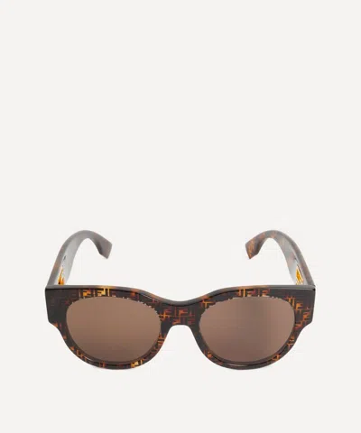 FENDI FENDI WOMEN'S BAGUETTE ROUND SUNGLASSES