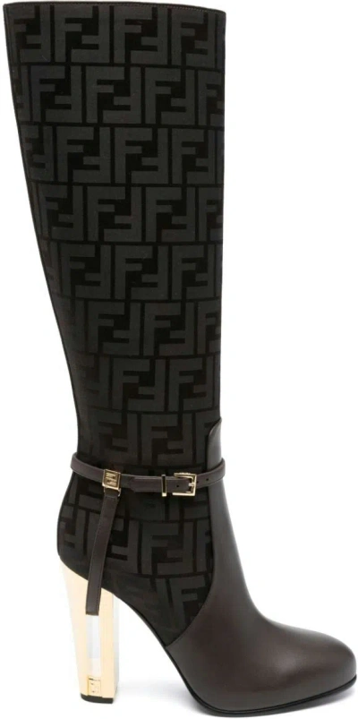 FENDI WOMEN'S DELFINA HIGH BOOTS