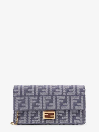 FENDI FENDI WOMEN WALLET ON CHAIN BAGUETTE SHOULDER BAG