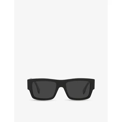 FENDI WOMENS BLACK FE40118I SIGNATURE ACETATE SUNGLASSES