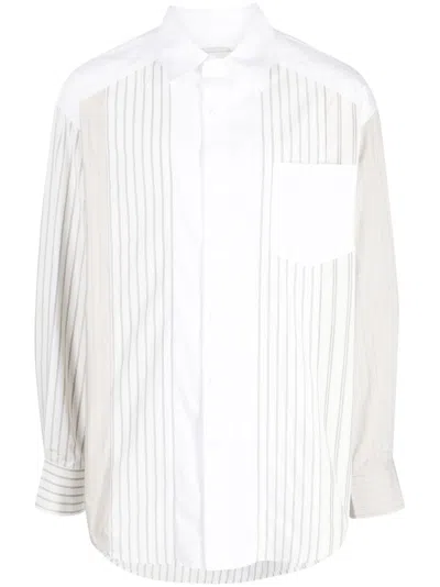 FENG CHEN WANG STRIPED LONG-SLEEVE SHIRT